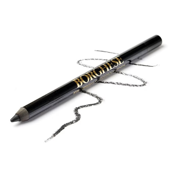 New! Borghese WATERPROOF Eyeliner Pencil + SHARPENER in BLACK - Picture 3 of 7